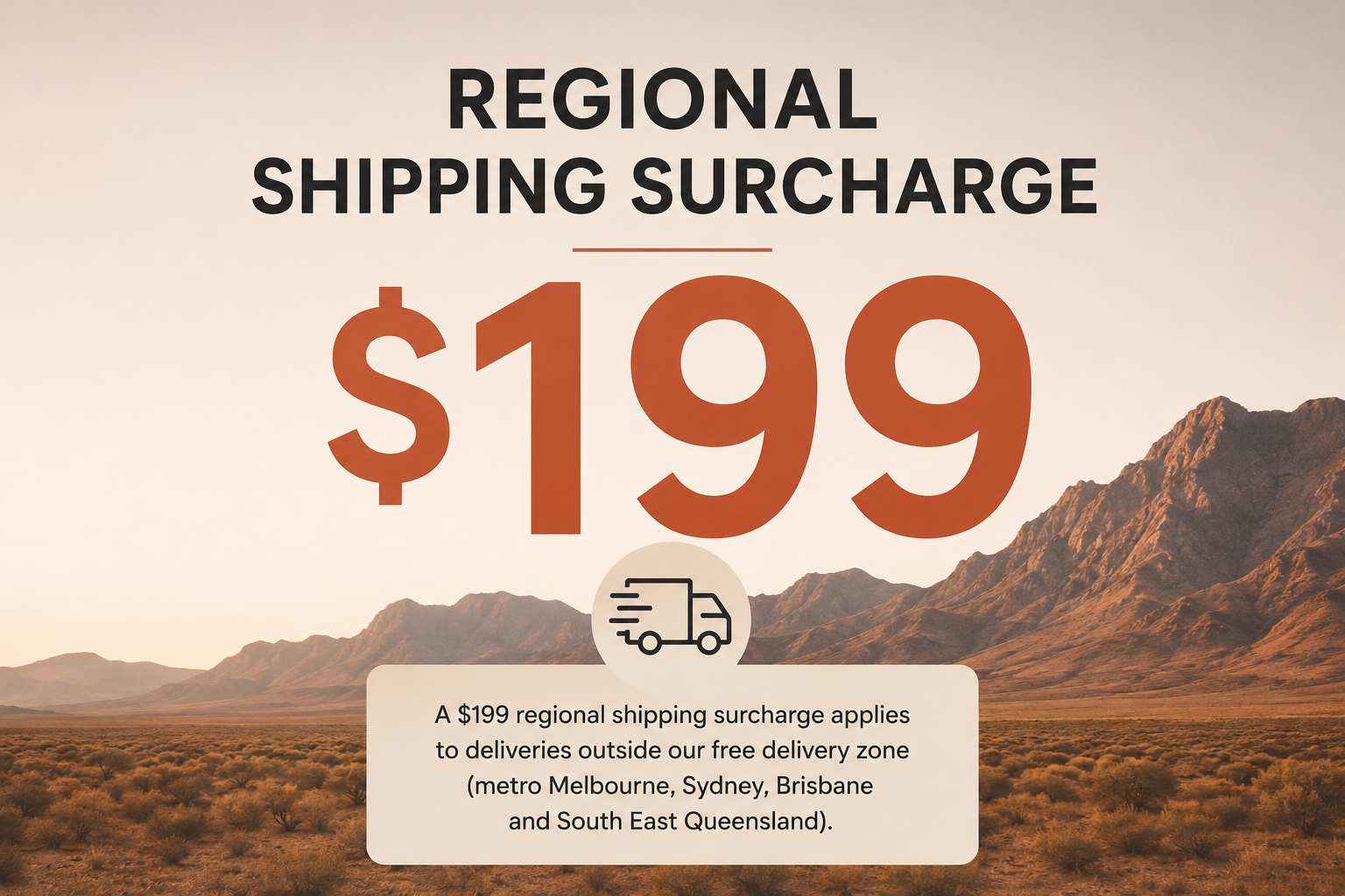 Regional & Remote Shipping Surcharge
